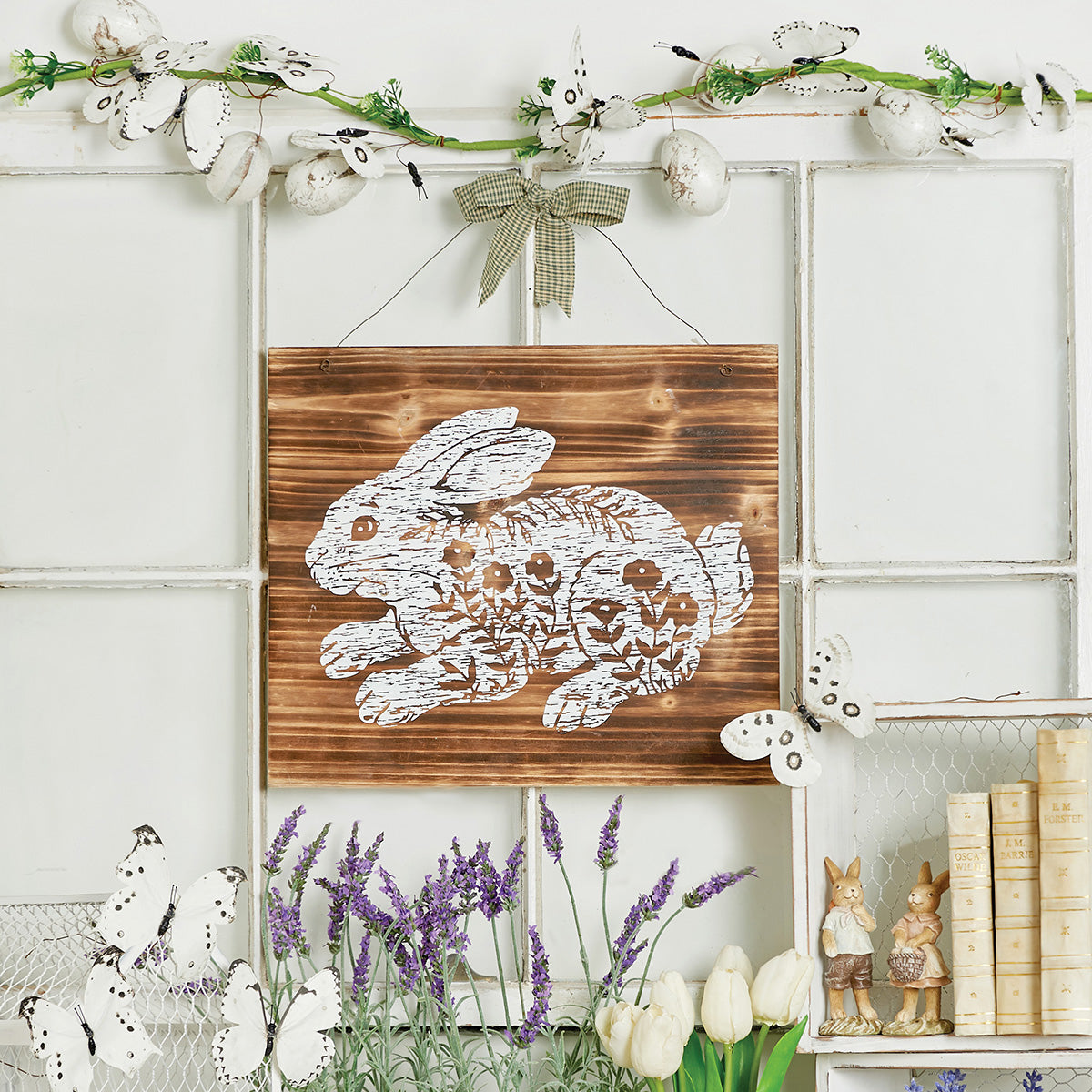 Etched Rabbit Wall Art