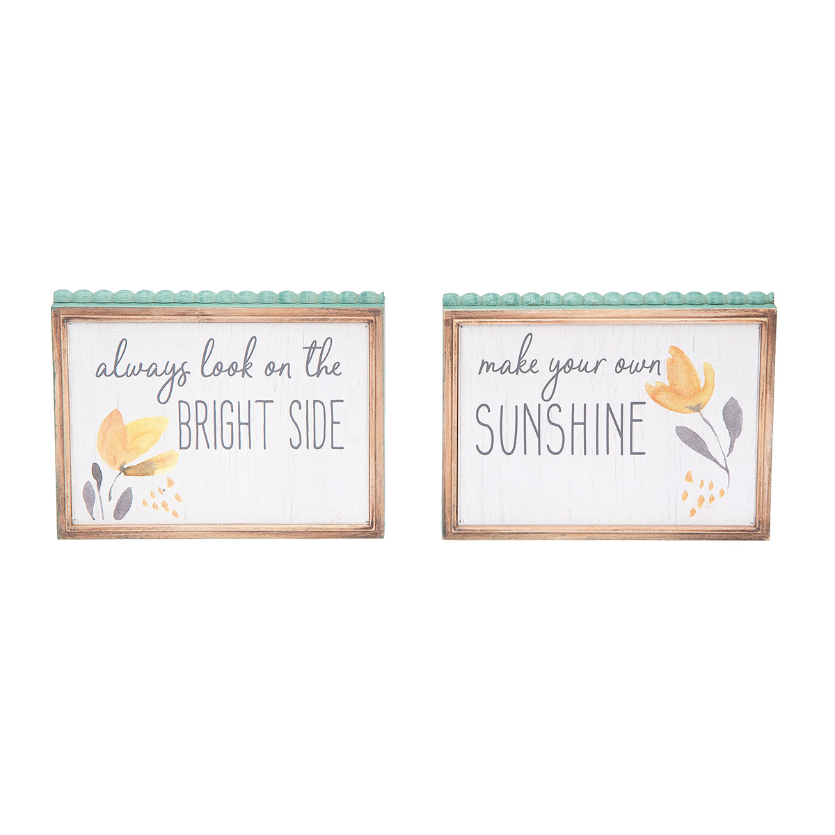 Sunshine Bright Side Wall Plaque, Asst. of 2