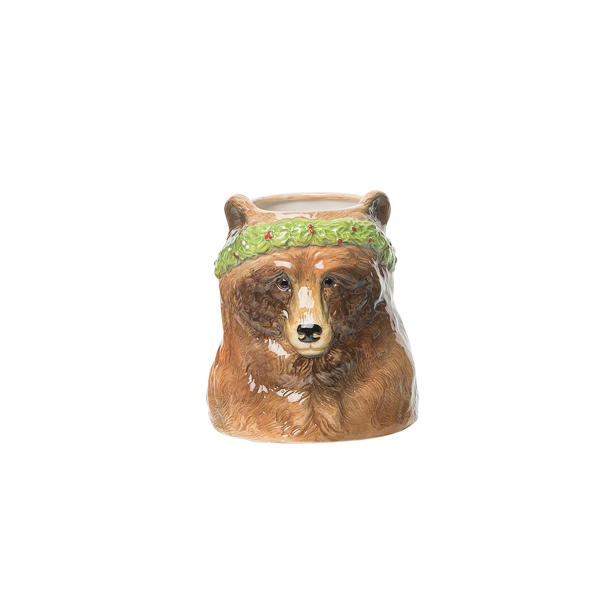 Brown Bear Utensil Holder