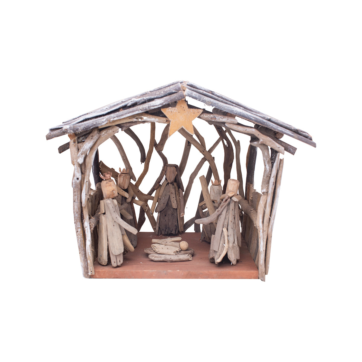 Large Driftwood Nativity