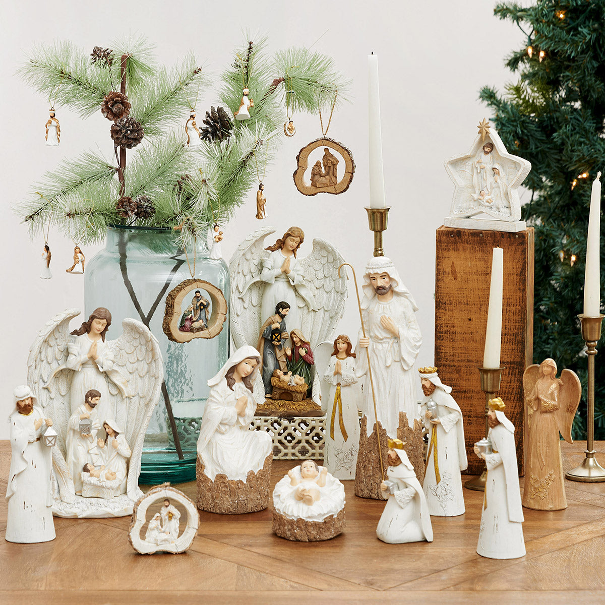 Star with Holy Family Decor