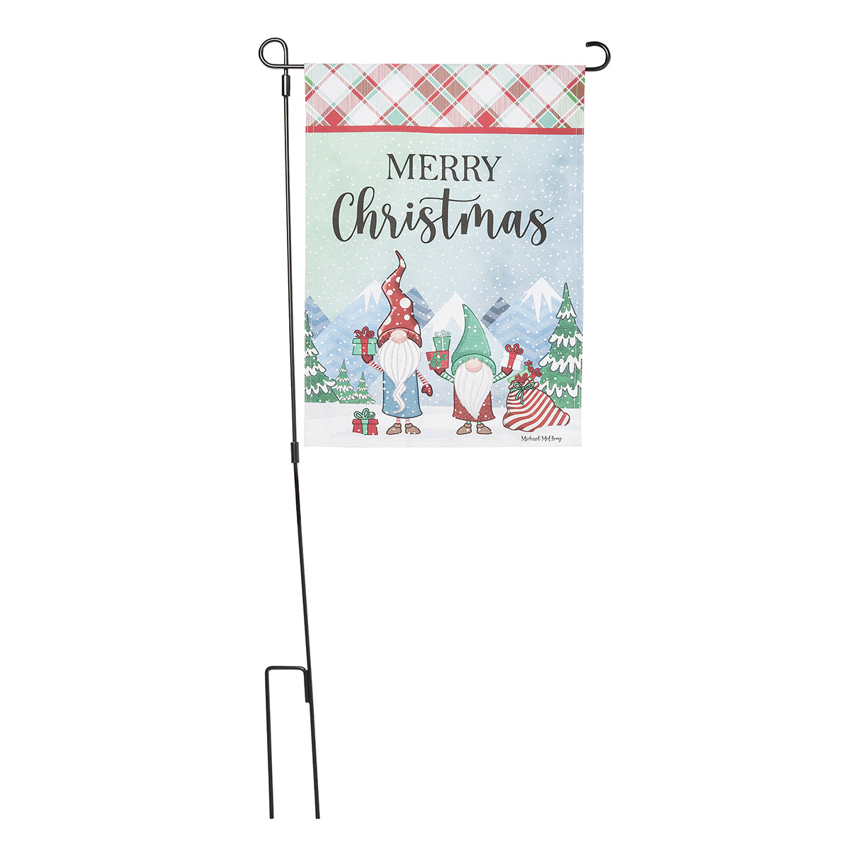 Gnome Christmas Garden Flag