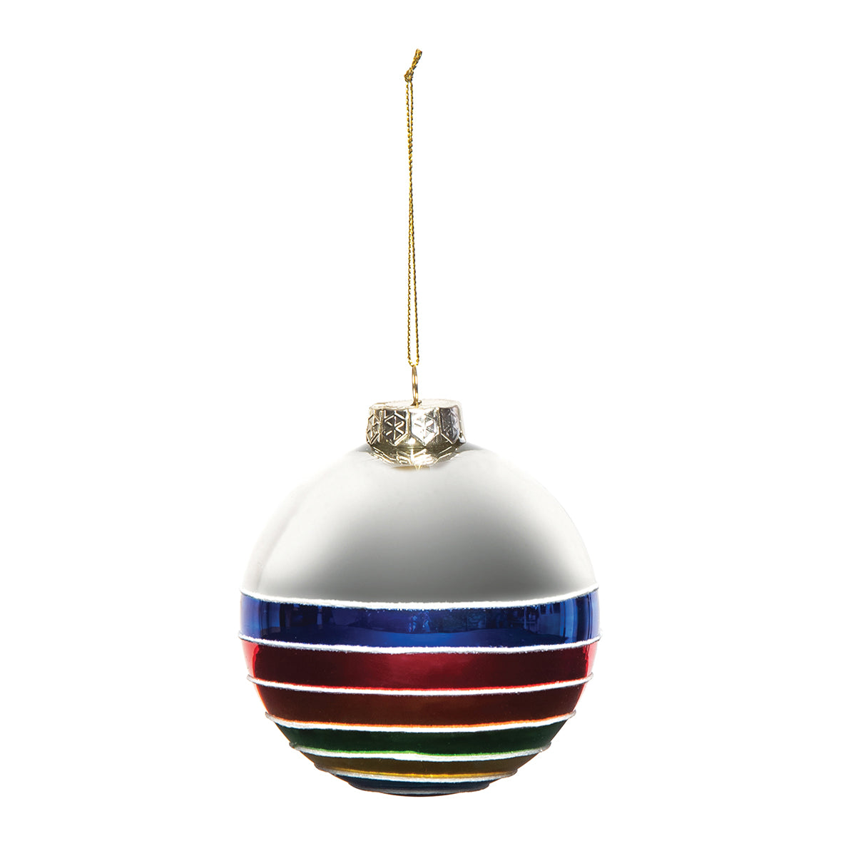 Multi Color Glass Ball Ornament
