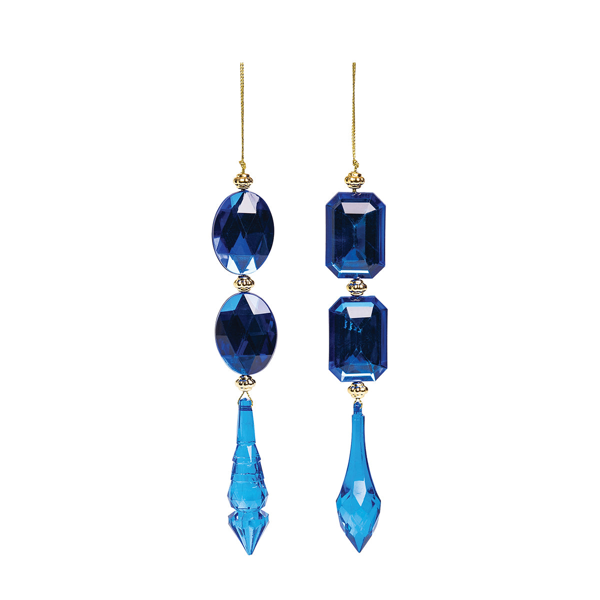 Blue Drop Ornaments, Asst. of 2