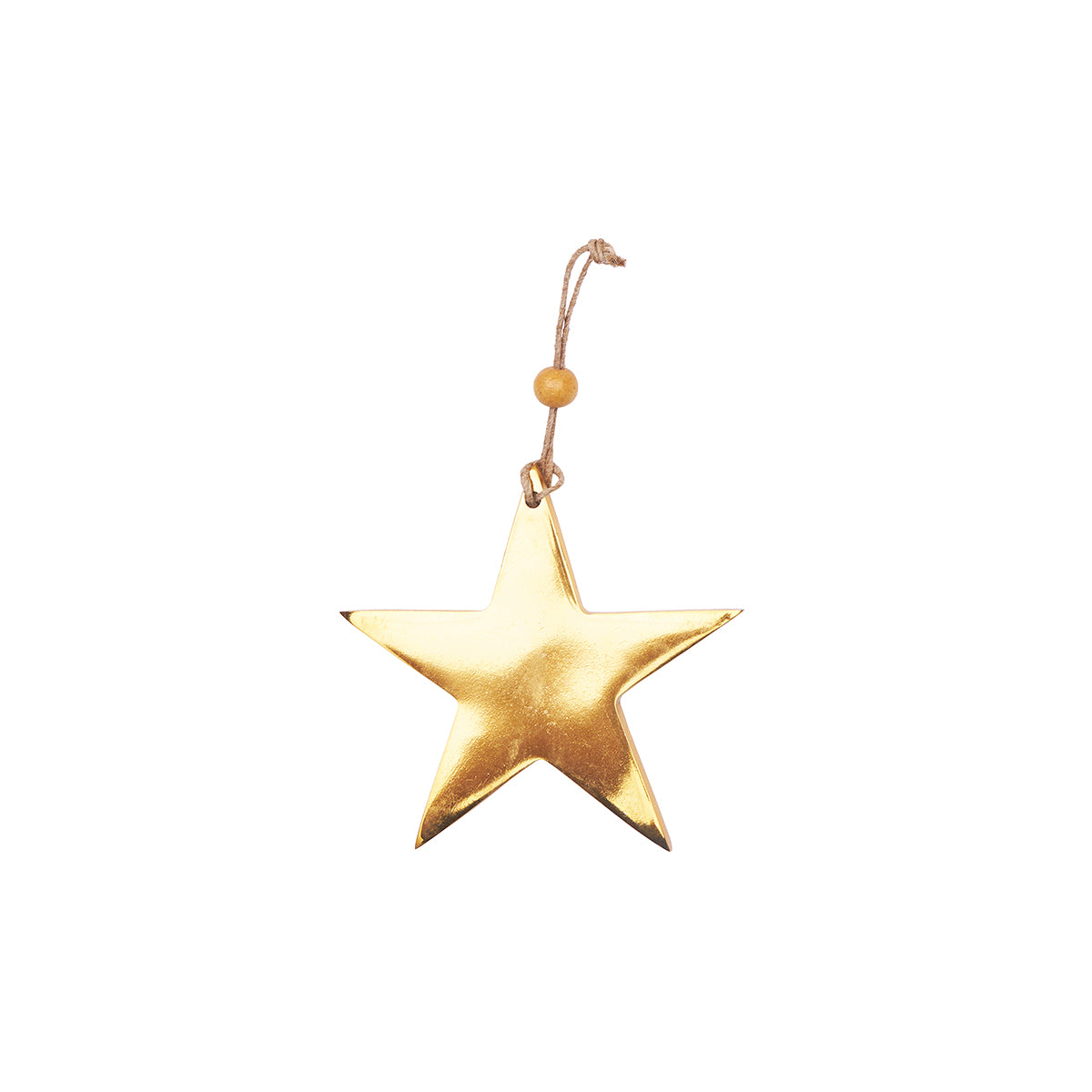 Metal Golden Star Ornament