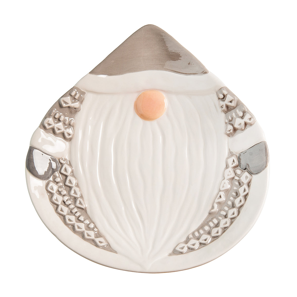 Small Beige Gnome 3D Plate