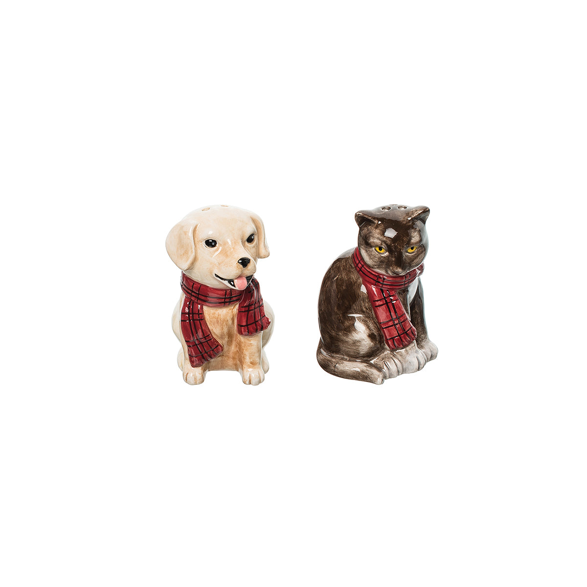 Dog and Cat Salt & Pepper Shaker Set