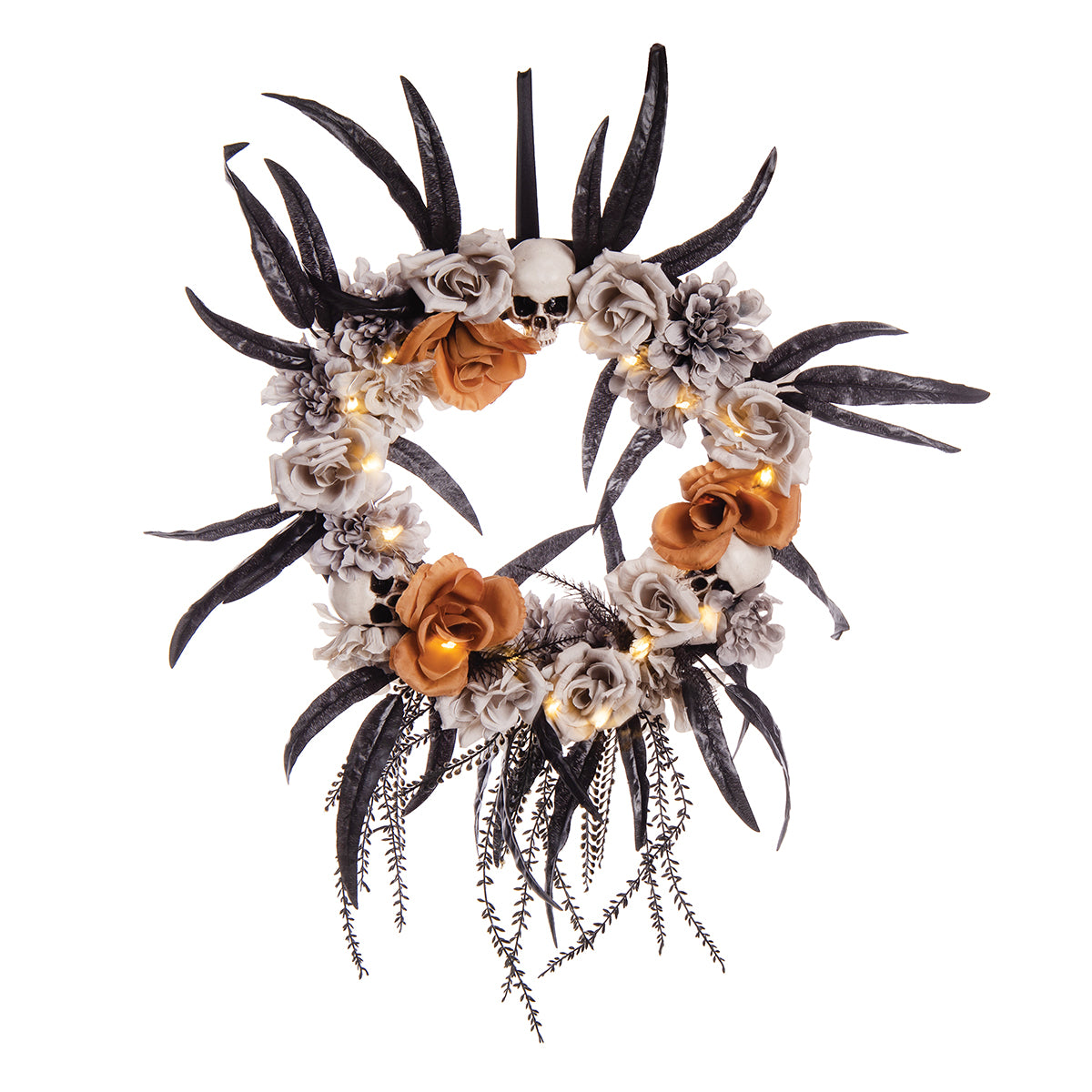 Gothic Halloween LED Wreath